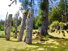 Totem poles in British Columbia, Canada