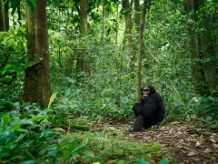 Chimpanzee in Gabon
