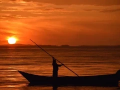 Fisherman in Lake Victoria, Kenya