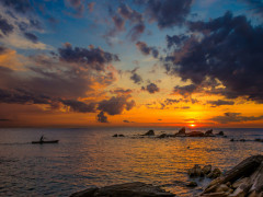 Lake Malawi at sunrise