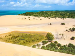 Sand dunes in Bazaruto, Mozambique