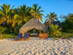 Beach hut in Vilaculos, Mozambique