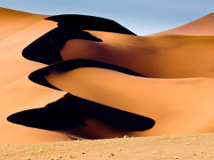 Sand dunes in Sossusveli, Namibia.