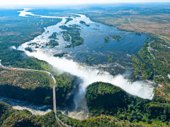 Victoria Falls in Zimbabwe.