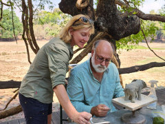 Sculpture workshop with Nick Mackman in Zambia