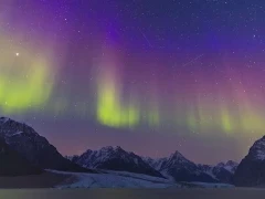 Northern lights in Greenland.