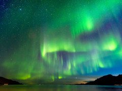Northern lights in Tromsø, Norway