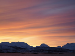 Sky in Tromsø, Norway.