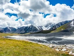 Landscape in the Altai Mountains, Mongolia. 