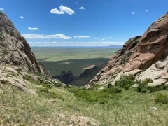 View of the Margaz mountains, Mongolia.