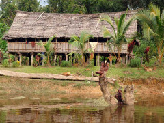 Village near Karawari Lodge in Papua New Guinea