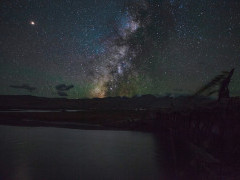 Milky Way over Hanle Gompa in India