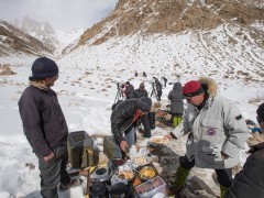 Lunch in Ulley Valley, India.