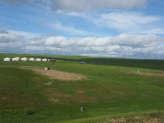 Ger camp in Mongolia
