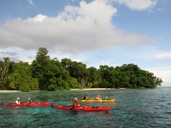 Kayaking Victoria in Papua New Guinea.
