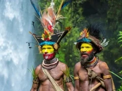 Huli Wigmen tribe in Papua New Guinea.