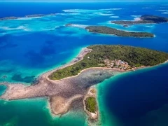 Aerial view of the Vava'u Islands landscape.