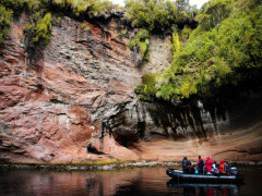 A Zodiac trip to Carnley Harbour.