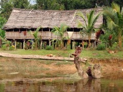 Tribe in Karawari River, Papua New Guinea