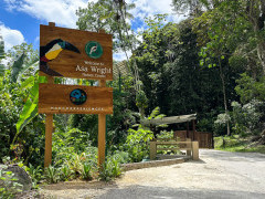 Sign to Asa Wright Nature Centre in Trinidad & Tobago