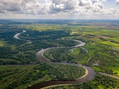 Aerial of Turov in Belarus