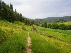 Scenic landscape in Bulgaria.