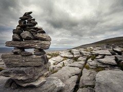 The Burren National Park coastline in Ireland