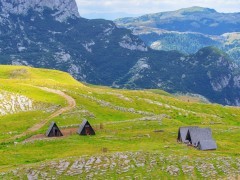 Houses in Durmitor National Park, Montenegro