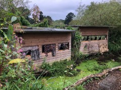 Kingfisher hide in Hampshire, UK.