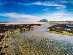 Bamburgh Castle in Northumberland