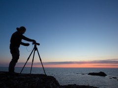 Alex Hyde photographing on Isle of Mull, Scotland