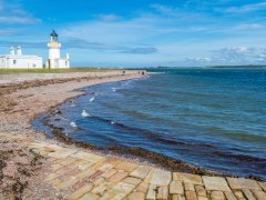 Chanonry Point and Moray Firth in Scotland