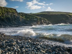 Beach along the Pembrokeshire Coastal Path in Wales