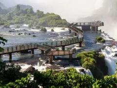 Walkway at Iguazú Falls in Argentina