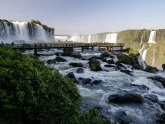 Walkway at the Iguaçu Falls in Brazil