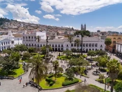 Quito's historical centre in Ecuador