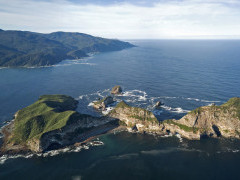 Panorama of Metalqui in Chile.