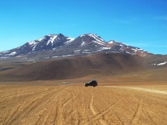 Vehicle in Atacama Desert, Chile
