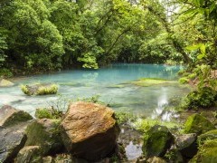 Tenorio waterfall in Costa Rica