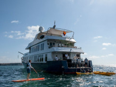 Kayaking and paddleboarding from the Origin vessel in the Galapagos
