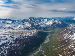 Aerial of Lake Clark National Park, Alaska