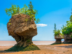 Hopewell Rock formation in the Bay of Fundy, Canada