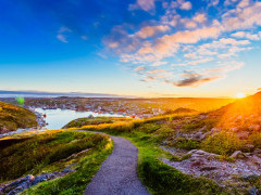 St John's from Signal Hill in Newfoundland, Canada