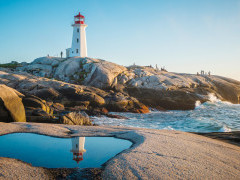 Lighthouse in Peggy's Cove, Canada