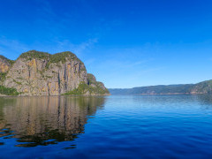 Scenery in Saguenay Fjord National Park, Quebec, Canada
