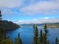 Scenery in Saguenay Fjord National Park, Quebec, Canada
