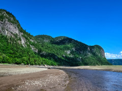 Scenery in Saguenay Fjord National Park, Quebec, Canada