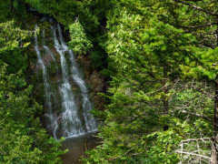 Waterfall in Saguenay Fjord National Park, Quebec, Canada