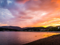 Sunset in Tadoussac, Quebec, Canada