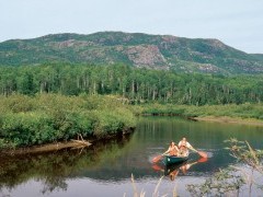 Canoeing in Quebec, Canada